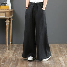 Load image into Gallery viewer, Cotton Linen Wide Leg Pants Casual