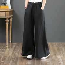 Load image into Gallery viewer, Cotton Linen Wide Leg Pants Casual