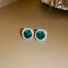 Load image into Gallery viewer, Luxury Necklace Earrings Sets Green Crystal