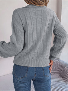 Casual V Neck Autumn Knitted Sweater