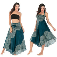 Load image into Gallery viewer, Long Skirt Bottom Boho Vintage