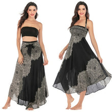 Load image into Gallery viewer, Long Skirt Bottom Boho Vintage