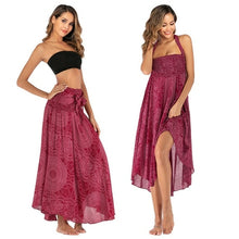 Load image into Gallery viewer, Long Skirt Bottom Boho Vintage
