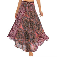 Load image into Gallery viewer, Long Skirt Bottom Boho Vintage