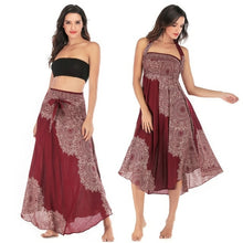 Load image into Gallery viewer, Long Skirt Bottom Boho Vintage
