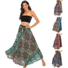 Load image into Gallery viewer, Long Skirt Bottom Boho Vintage