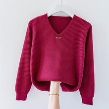 Load image into Gallery viewer, Long Sleeve Knitted Sweater