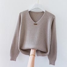 Load image into Gallery viewer, Long Sleeve Knitted Sweater
