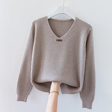 Load image into Gallery viewer, Long Sleeve Knitted Sweater