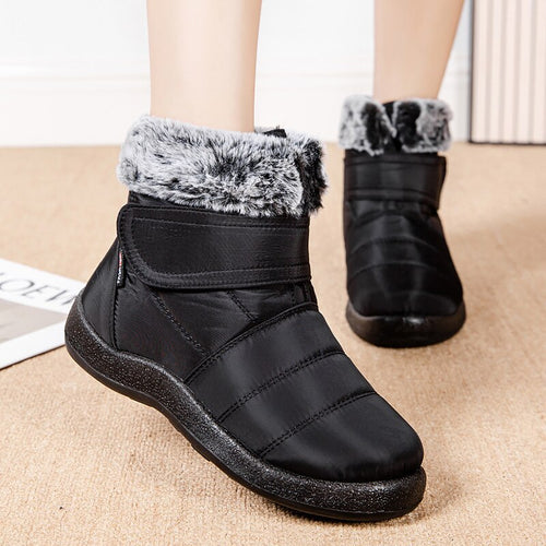 Faux Fur Warm Waterproof Snow Boots Thicken Plush