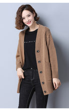 Load image into Gallery viewer, Long Sleeve Loose Wool Sweater Women's Knitted