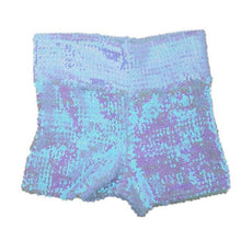 Load image into Gallery viewer, Festival Rave Outfit Shiny Sequins Women Shorts Hight Waist Sexy