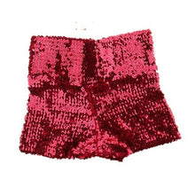 Load image into Gallery viewer, Festival Rave Outfit Shiny Sequins Women Shorts Hight Waist Sexy