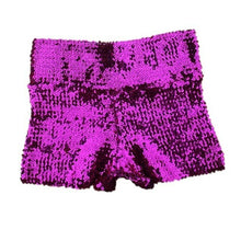 Load image into Gallery viewer, Festival Rave Outfit Shiny Sequins Women Shorts Hight Waist Sexy