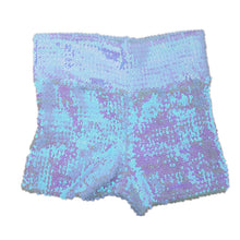 Load image into Gallery viewer, Festival Rave Outfit Shiny Sequins Women Shorts Hight Waist Sexy