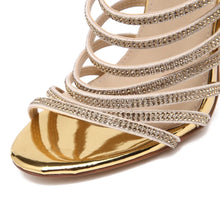 Load image into Gallery viewer, Bling High Heel Sandals Thin Heels