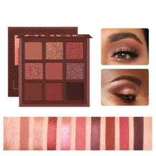 Load image into Gallery viewer, Diamond Nude Eyeshadow Kit Matte Glitter Eyeshadow Palette 9 Colors