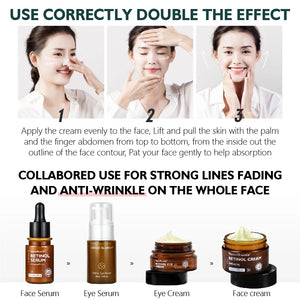 Retinol Facial Skin Care Set Face Cream Eye Serum