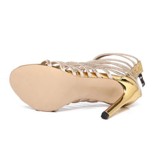 Load image into Gallery viewer, Bling High Heel Sandals Thin Heels
