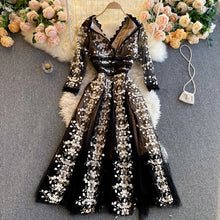 Load image into Gallery viewer, Elegant Evening Party Long Dress V Neck