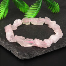 Load image into Gallery viewer, Irregular Crystal Beads Bracelet Rough Natural Stone Rose