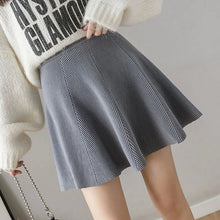 Load image into Gallery viewer, Knit Skirt High Waist A Line Mini Skirt