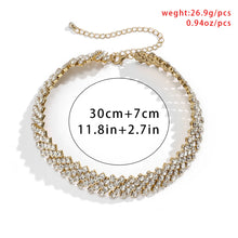 Load image into Gallery viewer, Crystal Collar Chain Choker