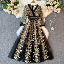 Load image into Gallery viewer, Elegant Evening Party Long Dress V Neck