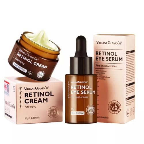 Retinol Facial Skin Care Set Face Cream Eye Serum