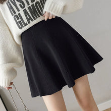 Load image into Gallery viewer, Knit Skirt High Waist A Line Mini Skirt