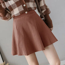 Load image into Gallery viewer, Knit Skirt High Waist A Line Mini Skirt