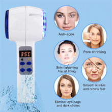 Load image into Gallery viewer, Face Care Device Hot Cold Hammer Cryotherapy Blue Photon Acne
