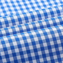 Load image into Gallery viewer, Long Sleeve Cotton Thin Plaid Shirts Button Down Collar Checkered
