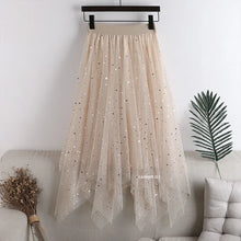 Load image into Gallery viewer, Elastic High Waist Long Tulle Skirt
