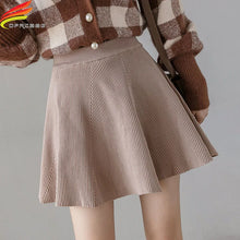 Load image into Gallery viewer, Knit Skirt High Waist A Line Mini Skirt
