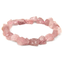 Load image into Gallery viewer, Irregular Crystal Beads Bracelet Rough Natural Stone Rose
