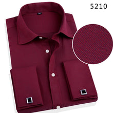 Load image into Gallery viewer, French Cuff Button Men Dress Shirt with Cufflinks