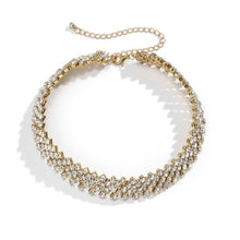 Load image into Gallery viewer, Crystal Collar Chain Choker