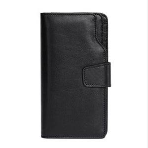 Genuine Leather Long Wallet