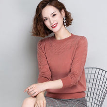 Load image into Gallery viewer, Hollow Thin Knitted Top Long-sleeved