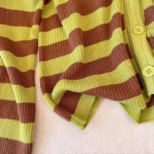 Load image into Gallery viewer, Hooded Sweater Cardigan Striped