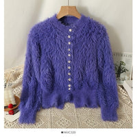 Sweater O Neck Elegant Cardigan