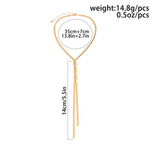 Load image into Gallery viewer, Adjustable Long Gold Necklace