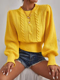 Knitted Sweater Round Neck