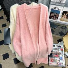 Load image into Gallery viewer, Korean Fashion Sweet Soft Imitation Mink Sweater Women Winter Thick