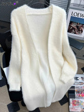 Load image into Gallery viewer, Korean Fashion Sweet Soft Imitation Mink Sweater Women Winter Thick