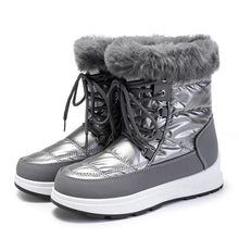 Load image into Gallery viewer, Lace Up Waterproof Snow Boots Anti Slip Platform