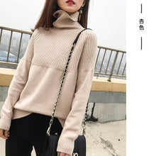 Load image into Gallery viewer, High Collar Autumn/Winter Women&#39;s Pullovers