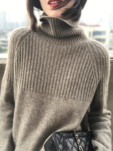 Load image into Gallery viewer, High Collar Autumn/Winter Women&#39;s Pullovers