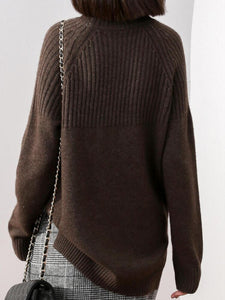 High Collar Autumn/Winter Women's Pullovers